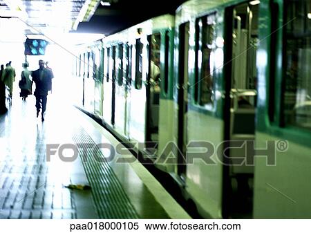 Subway train at platform View Large Photo Image Stock Photography - Subway train at platform. Fotosearch