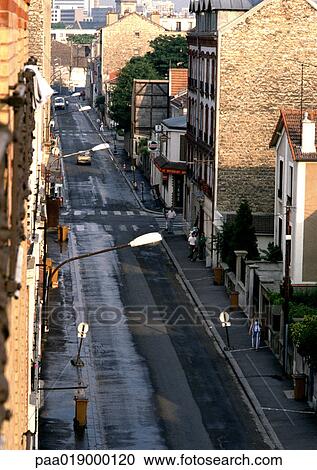 Stock Image - France, city street.. Fotosearch