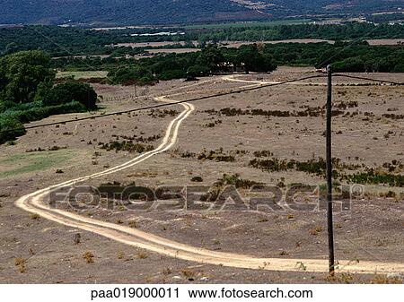 Road through desert. View Large Photo Image Stock Image - Road through desert.. Fotosearch