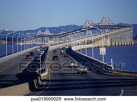 USA, bridge over body of water, front view View Large Photo Image Stock Photo - USA, bridge over body of water, front view. Fotosearch