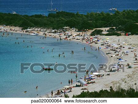 Corsica, crowded beach View Large Photo Image Picture - Corsica, crowded beach. Fotosearch