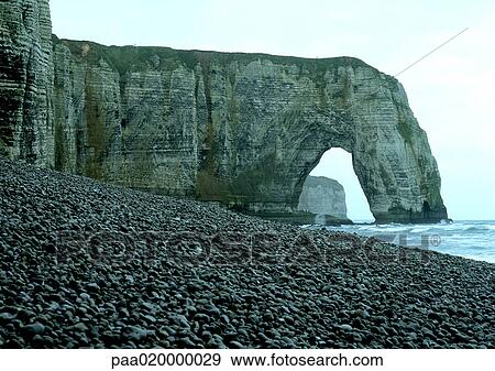 France, Normandy, beach and cliff View Large Photo Image Stock Photo - France, Normandy, beach and cliff. Fotosearch