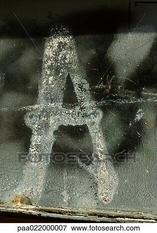 A, text, painted. View Large Photo Image Stock Photo - A, text, painted.. Fotosearch