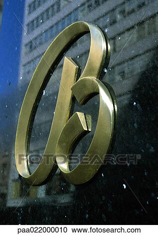 Stock Image - B, text, raised.. Fotosearch