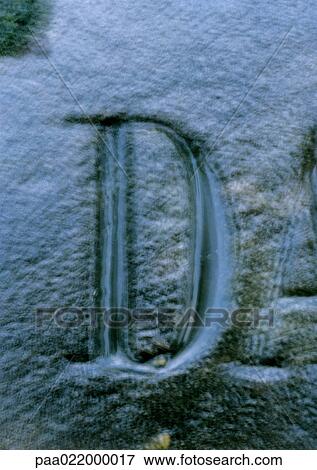 D, text, carved. View Large Photo Image Stock Photo - D, text, carved.. Fotosearch