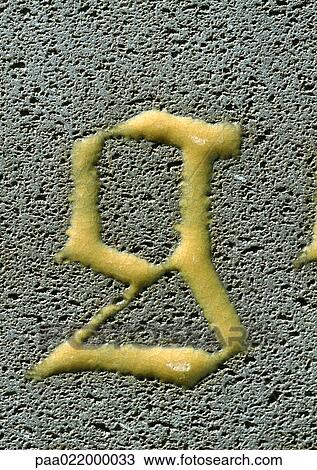 Stock Image - g, text, embossed.. Fotosearch