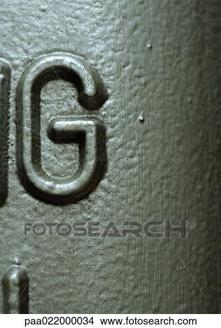 G, text, raised View Large Photo Image Picture - G, text, raised. Fotosearch