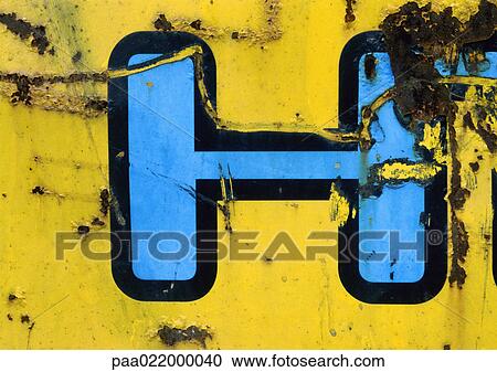 H, text, painted. View Large Photo Image Stock Image - H, text, painted.. Fotosearch