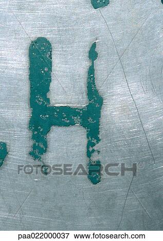 H, text, painted. View Large Photo Image Stock Photo - H, text, painted.. Fotosearch