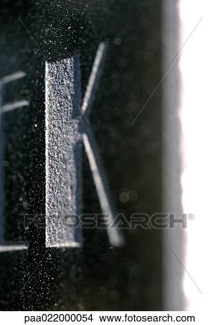 K, text, engraved View Large Photo Image Picture - K, text, engraved. Fotosearch