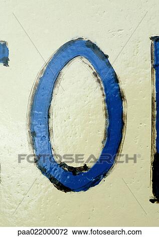 O, text, painted. View Large Photo Image Stock Image - O, text, painted.. Fotosearch