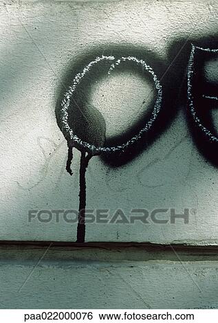 Stock Photograph - O, text, painted.. Fotosearch