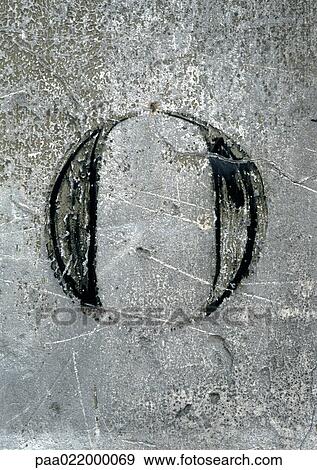Stock Photo - O, text, stencil.. Fotosearch