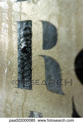 R, text, painted. View Large Photo Image Stock Photography - R, text, painted.. Fotosearch