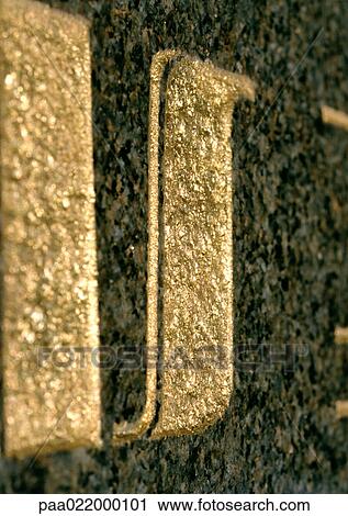 Stock Image - U, text, painted.. Fotosearch