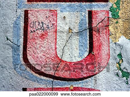 Stock Photo - U, text, painted.. Fotosearch