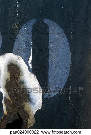 0 text, stenciled, chipped View Large Photo Image Stock Image - 0 text, stenciled, chipped. Fotosearch