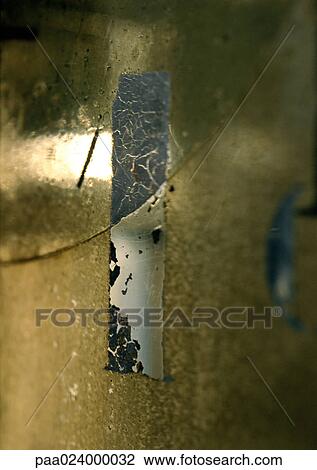 Stock Image - 1 text, cracking painted.. Fotosearch