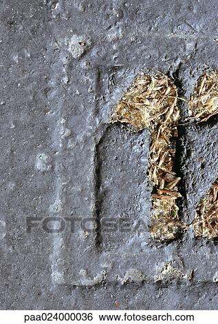 Stock Photograph - 1 text, on stone.. Fotosearch