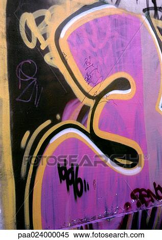 Stock Photography - 3 text, graffiti.. Fotosearch