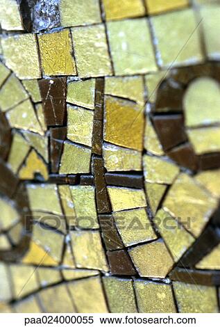 Stock Photography - 4 text in tile mosaic. Fotosearch