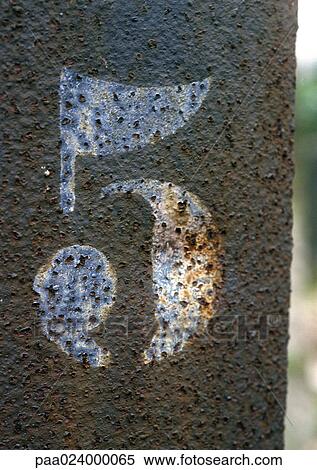 5 text, stenciled on metal surface View Large Photo Image Stock Photography - 5 text, stenciled on metal surface. Fotosearch