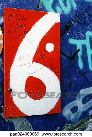 6 text, painted. View Large Photo Image Stock Photo - 6 text, painted.. Fotosearch