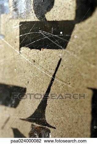 Stock Image - 7 text, stenciled. Fotosearch