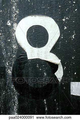Stock Image - 8 text, half peeled away. Fotosearch