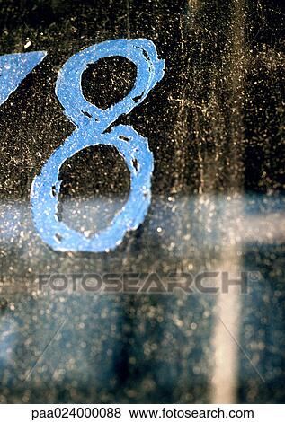 Stock Photo - 8 text, painted.. Fotosearch