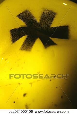 * text, painted in black on yellow surface View Large Photo Image Stock Photograph - * text, painted in black on yellow surface. Fotosearch