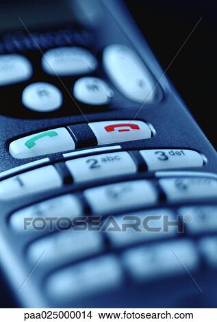 Cell phone, extreme close-up View Large Photo Image Picture - Cell phone, extreme close-up. Fotosearch