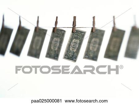 Dollar bills hanging on clothesline. View Large Photo Image Stock Image - Dollar bills hanging on clothesline.. Fotosearch