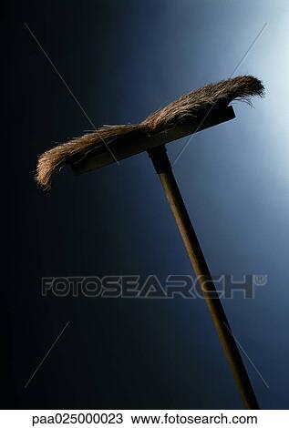Stock Image - Flattened broom.. Fotosearch
