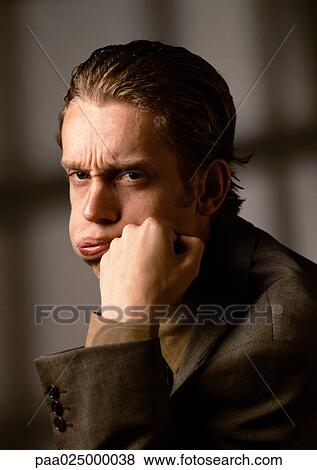 Stock Photo - Frustrated man. Fotosearch
