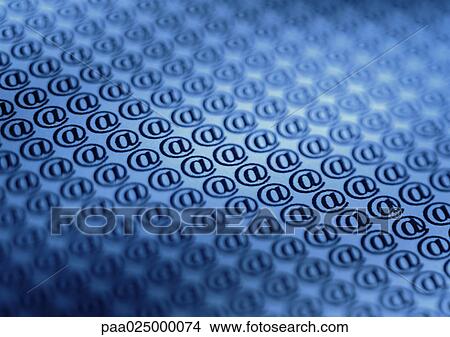 Many "@"'s View Large Photo Image Picture - Many "@"'s. Fotosearch
