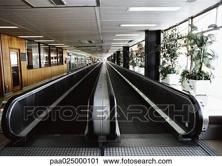 Moving walkways. View Large Photo Image Stock Image - Moving walkways.. Fotosearch