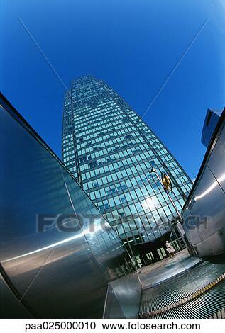 Skyscraper, low angle view View Large Photo Image Stock Image - Skyscraper, low angle view. Fotosearch
