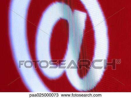 @, text View Large Photo Image Stock Image - @, text. Fotosearch