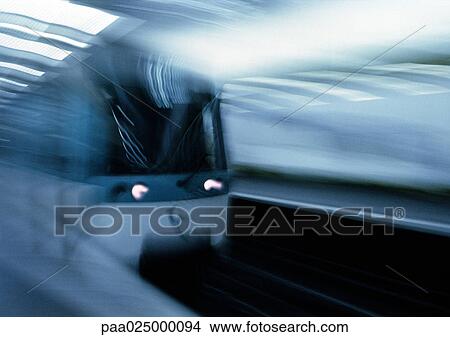 Picture - Train, blurry.. Fotosearch