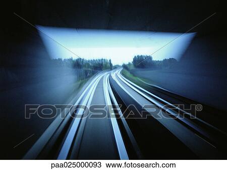 Train tracks, blurry. View Large Photo Image Stock Image - Train tracks, blurry.. Fotosearch
