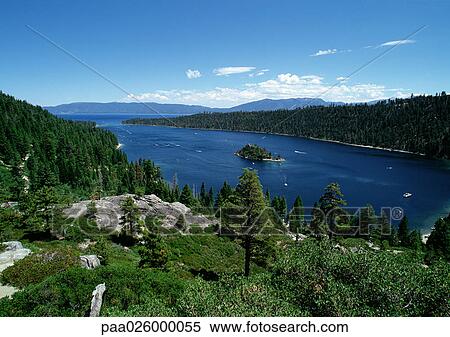 California, Lake Tahoe View Large Photo Image Stock Photography - California, Lake Tahoe. Fotosearch
