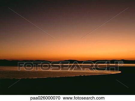 Stock Image - California, Monolake at sunset. Fotosearch