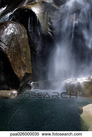 California, Yosemite National Park, waterfall View Large Photo Image Stock Photography - California, Yosemite National Park, waterfall. Fotosearch