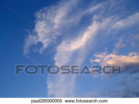 Clouds in blue sky. View Large Photo Image Stock Photography - Clouds in blue sky.. Fotosearch