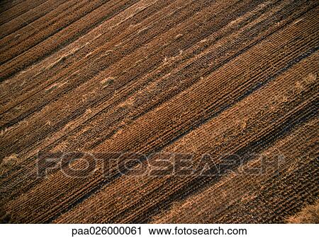 France, Lorraine, plowed field, aerial view. View Large Photo Image Stock Image - France, Lorraine, plowed field, aerial view.. Fotosearch
