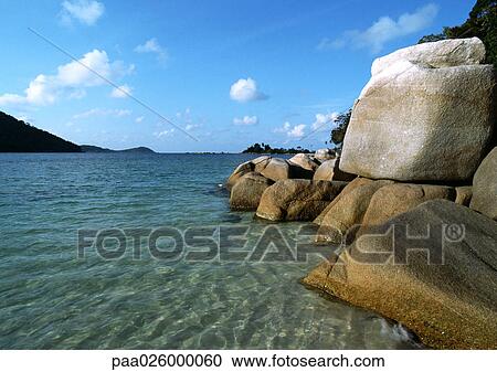 Malaysia, sea and smooth rock View Large Photo Image Stock Image - Malaysia, sea and smooth rock. Fotosearch
