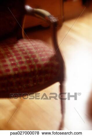 Armchair, partial view, close-up, blurred View Large Photo Image Stock Photo - Armchair, partial view, close-up, blurred. Fotosearch