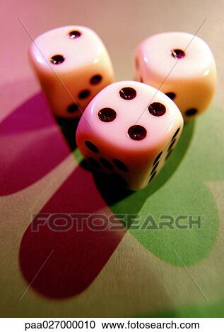 Stock Image - Dice, close-up. Fotosearch