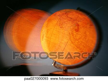 Illuminated globe, blurred View Large Photo Image Stock Image - Illuminated globe, blurred. Fotosearch